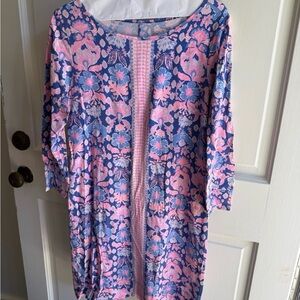 Lilly Pulitzer Pink and Blue Floral Dress